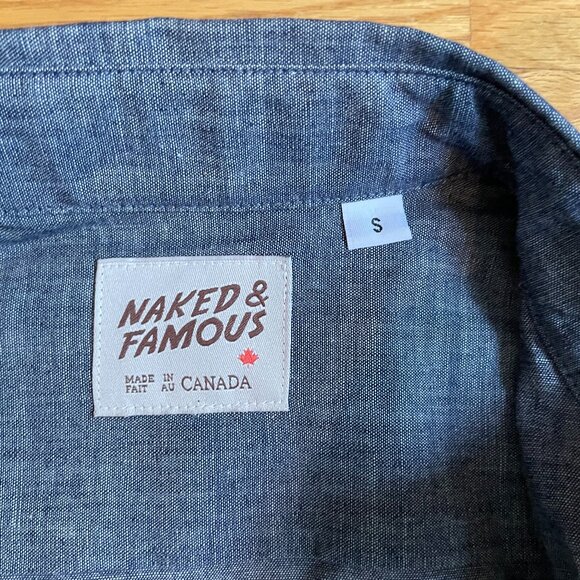 Naked & Famous Lightweight Chambray Shirt – Size Small (EUC) - Picture 2 of 6
